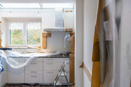 Interior home renovation in progress