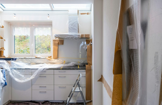 Interior home renovation in progress