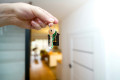 House keys at the entrance of a residential property